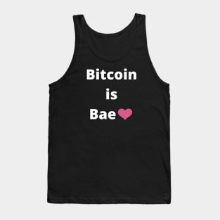 Bitcoin is Bae heart emoji Tank Top